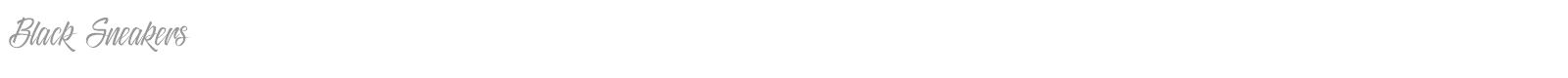 Black Sneakers font preview
